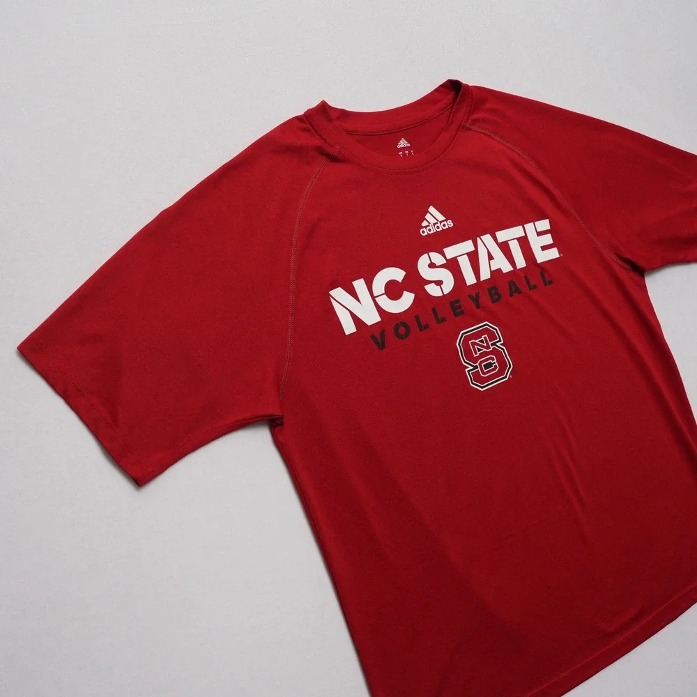 Adidas NC State Volleyball Men‎ Small Red Climalite Graphic T-Shirt NCAA